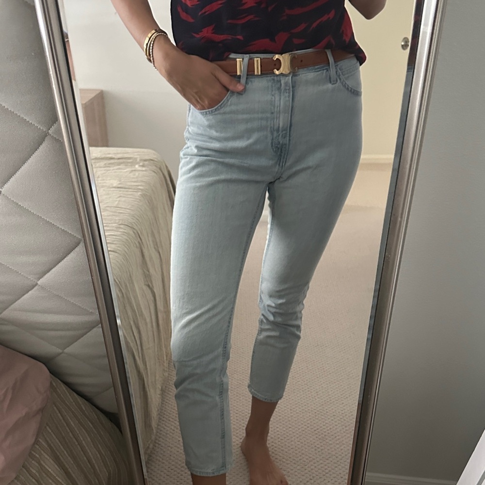 Levi's Sky Blue Cropped Jeans
